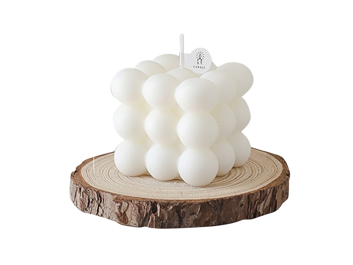 2026-vela Decorativa Cubo Mágico Aromática Peral Inglesa Y Fresia Para Hogar Y Fotografías