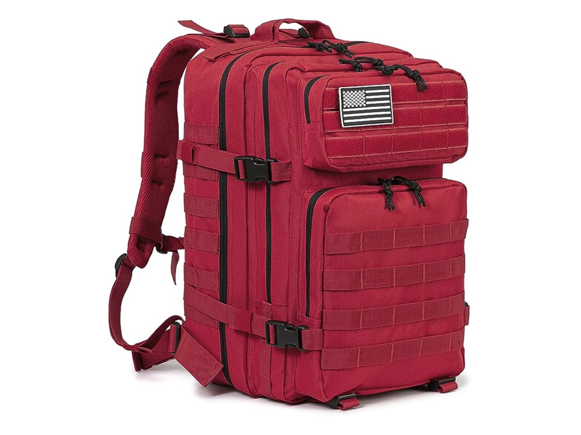 Mochila táctica militar de 45 litros con gran capacidad y sistema MOLLE impermeable. Perfecta para emergencias y viajes de caza.