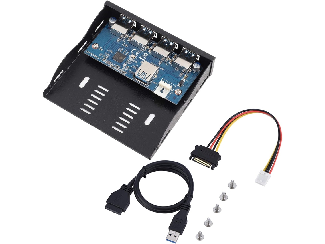 Panel Frontal De Disquetera Usb3.0 Convierta Un Espacio De Unidad De 5 Pulgadas En