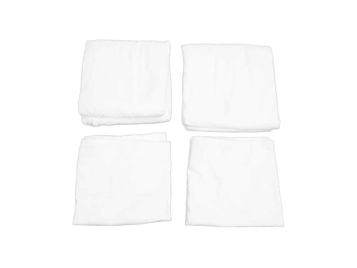 2026-conjunto De Sabanas De Fibra Química Suave Y Cómoda, Estilo Simple, Para Hotel Y Hogar, Tamaño Us King, Blanco