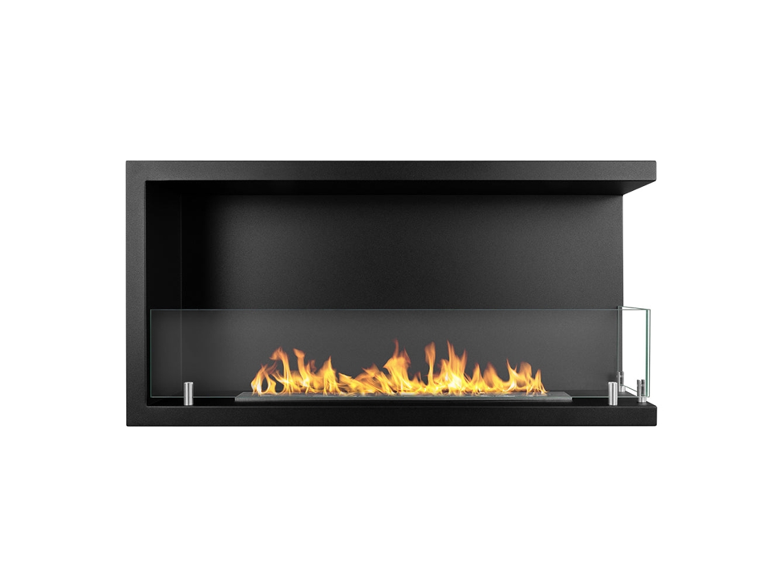 Chimenea de esquina con bioetanol, Chimenea de esquina con bioetanol 90x45 Sutri 90 Dx