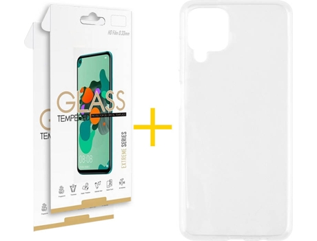 Kit Funda + 2 Protectores de Pantalla Samsung Galaxy M12 SKYHE Liso (Transparente)