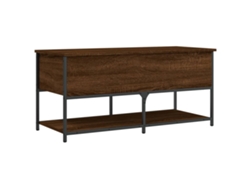 Maison Exclusive - Banco Almacenaje Madera Ingeniería Marrón Roble 100x42,5x47 Cm
