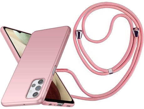 Funda Oppo Reno4 Pro 5G Turtleshell Rígida con Collar Rosa