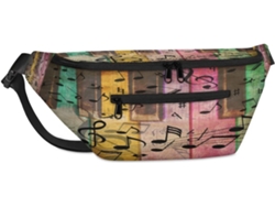 Bolso Hombro Colorido Tropicallife Para Hombre Mujer Estampado Notas Musicales Unisex Gran Capacidad Inform