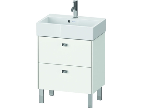 Mueble DURAVIT Brioso de pie Compact 58,4 x 38,9 cm 2 cajones incl. recorte de sifón y delantal para lavabo Vero Air 236860