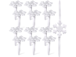 100 Remaches Metálicos Decorativos Blancos
