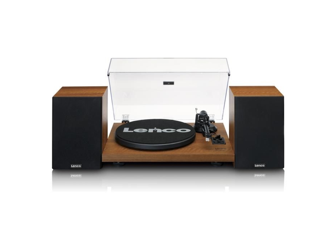 Tocadiscos con Amplificador Bluetooth Integrado y Dos Altavoces Externos Ls-480Wd Madera LENCO