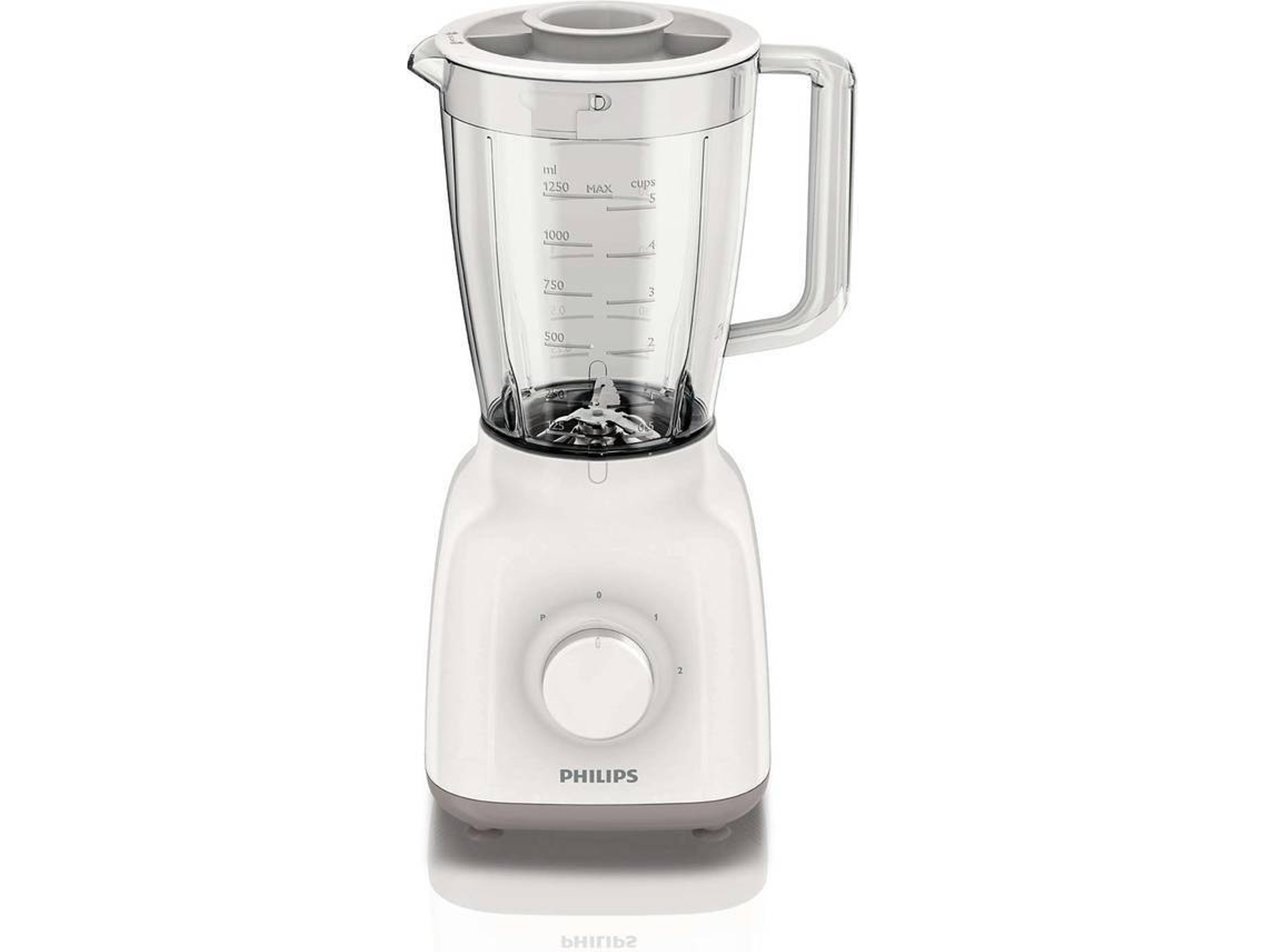 Batidora de Vaso PHILIPS HR2105/00 (400 W - 1.5 L - Blanco)