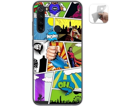 Carcasa Xiaomi Redmi Note 8T TUMUNDOSMARTPHONE Comic Multicolor