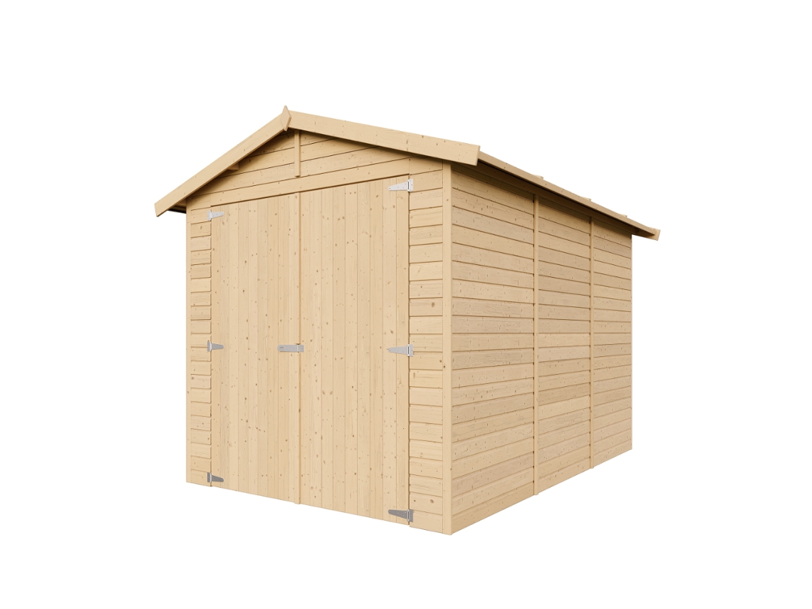 Garaje TIMBELA de Madera M105 (6 M² - 222 x 320 x 244 cm)