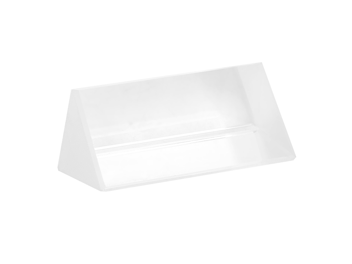 Prisma Triangular De Vidrio Óptico K9 30*30*60mm Para Enseñanza De Espectro De Luz