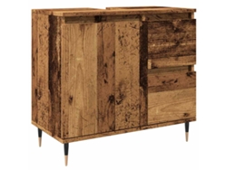 Maison Exclusive - Armario De Baño Madera De Ingeniería Envejecida 65x33x60 Cm