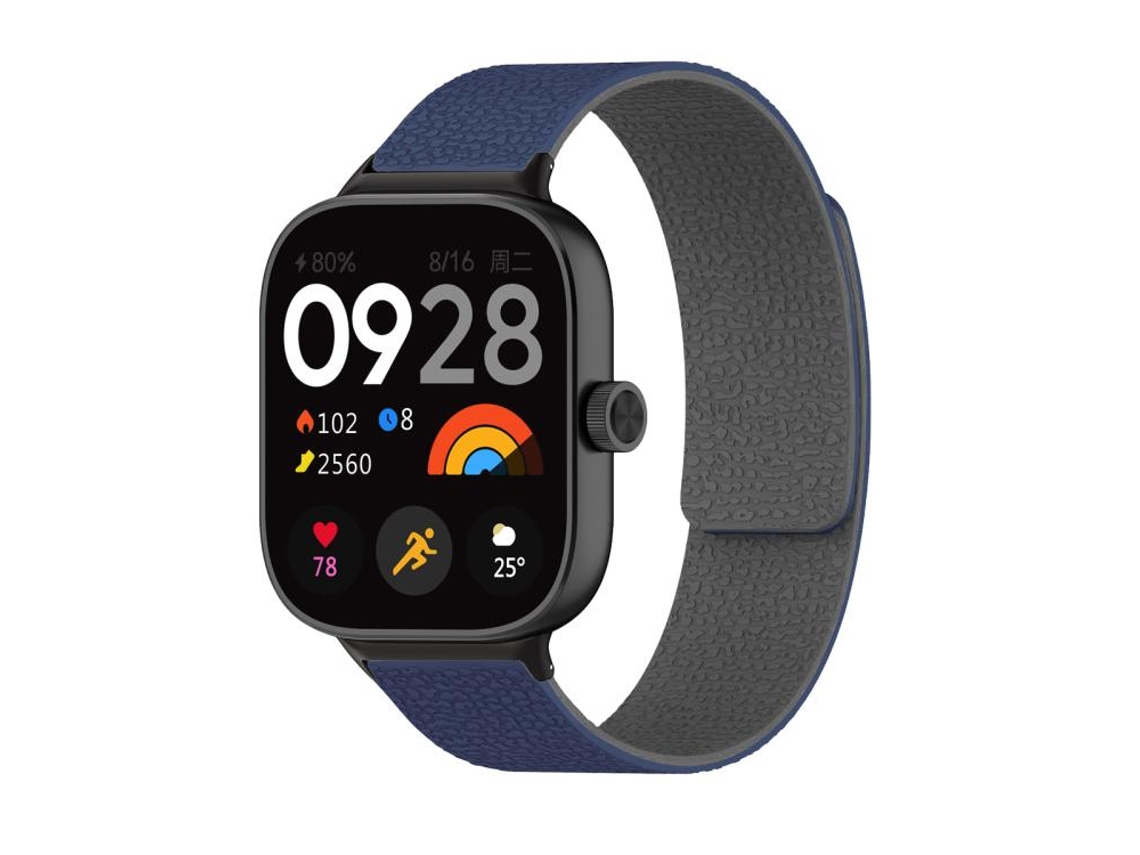 Pulseira Para Redmi Watch 6 / 5 / 4 - Silicone Macio Magnético - Textura De Lichia