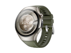 Bracelete Para Huawei Watch 5 (46mm) - Silicone E Couro Híbrido Verde Fosco