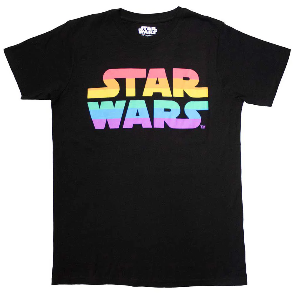 Rockinstone Star Wars Rainbow Logo Camiseta（s）