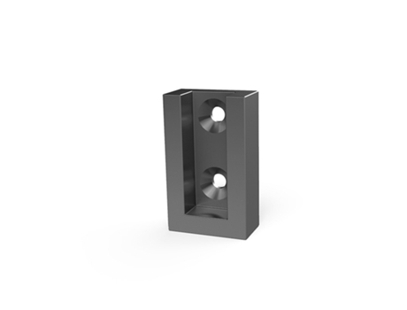 Soporte Tubo Lateral Eco 30-12 Disponible En Acabados Plata Mate Mocca Blanco Negro Y Grafito Acabado Grafito HERRAJES ALK