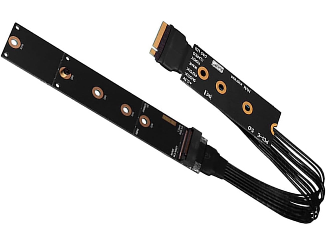 Cable De Extensión Para Discos Duros Nvme Mkey Pcie5.0 Gen5 Con Ancho De Banda De 128 Gbit/s Y Doble Blindaje.