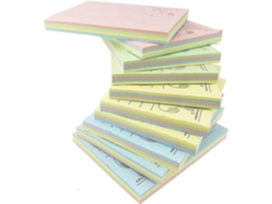 Notas Adhesivas De Colores, 10 Cm X 7,5 Cm, 10 Libros/paquete, 80 Notas Por Libro (rectangular, 10 Libros Por Paquete)