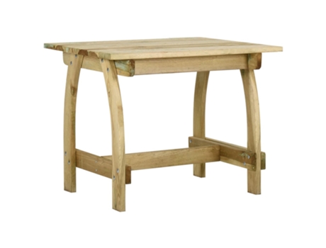 Mesa de jardín VIDAXL Marrón Madera (110x74x75 cm)
