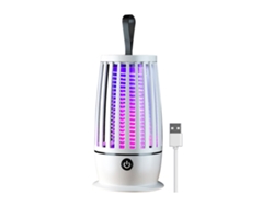 Lámpara Matamoscas Eléctrica Usb Con Luz Nocturna Blanca Cálida Para El Hogar Y El Camping.