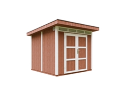 Caseta Jardin paneles a base de Madera LP SmartSide 5,9 m² con Suelo y Baldosas Bituminosas - L279xA294xA237 cm - TIMBELA M903A - REDWOOD RED