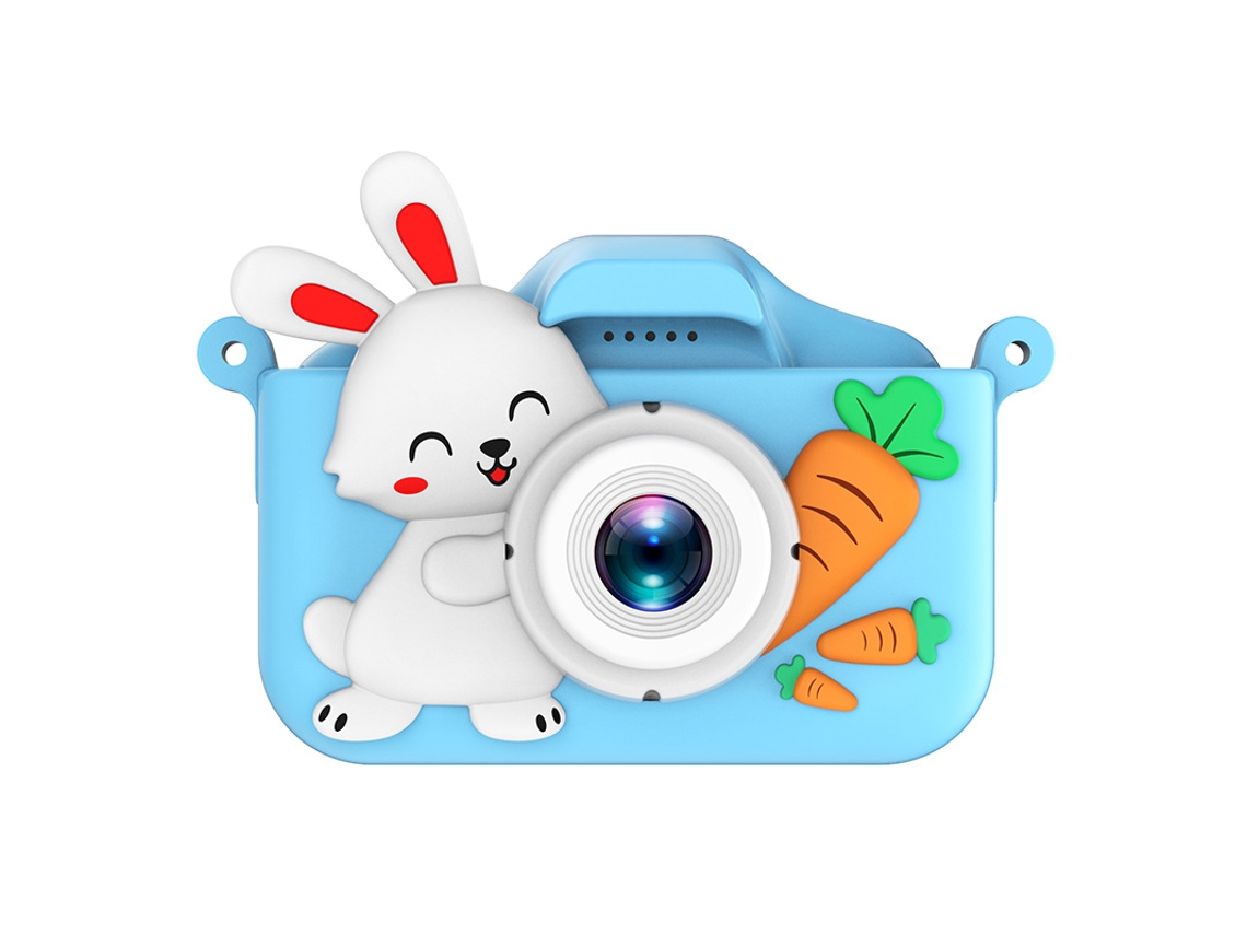 Cámara infantil Gertiz Rabbit, cámara digital dual de 1080p para niños de 3 a 12 años, azul
