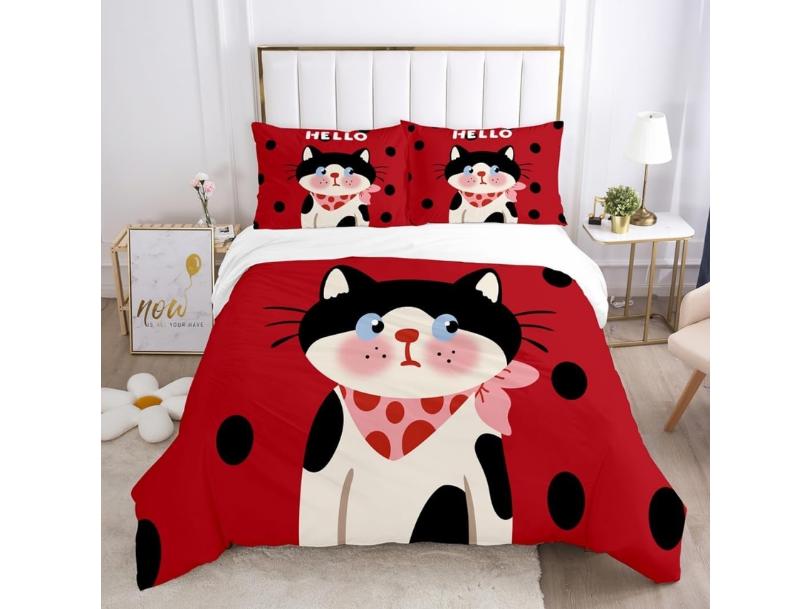 Juego Ropa Cama Diseño Funda Nórdica Almohada Microfibra Estampado Niños Adolescentes Adultos Juego 200x200 Cm