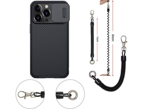Carcasa iPhone 13 Nillkin Camshield Negro BD-NKCS
