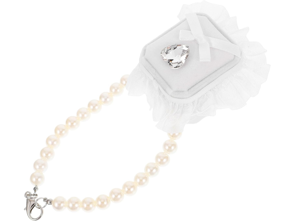 Estuche De Poliéster Blanco Para Guardar Anillos Compromiso Y Boda, Ideal Propuestas Románticas.