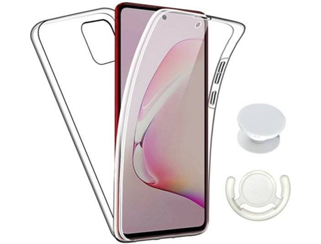 Funda Samsung Galaxy A02s PHONECARE 360° Impact Protection Transparente y Blanco