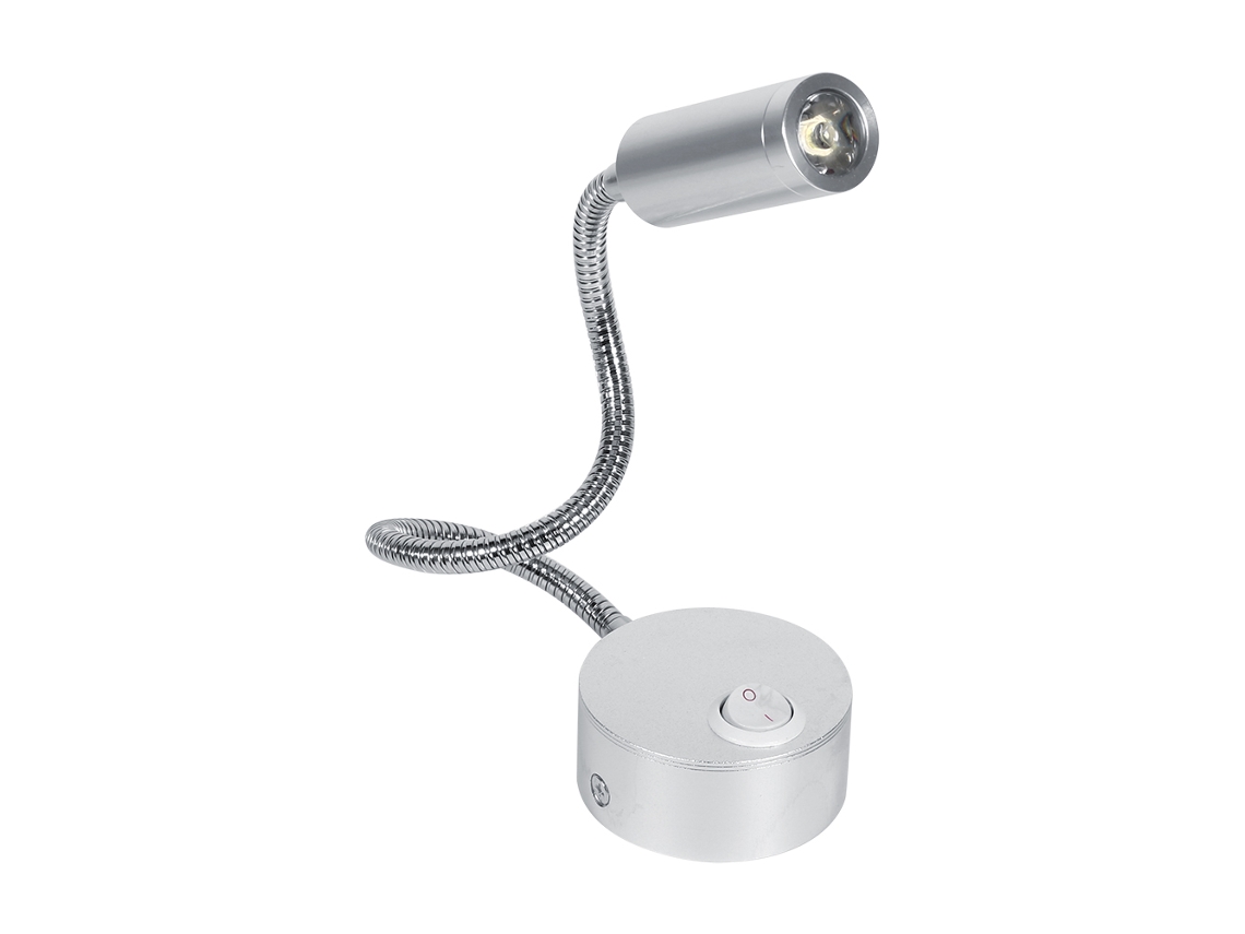 2026-lámpara Led De Lectura Para Cama Con Cuello De Cisne 3w Luz Blanca Fría 85-265v Interruptor On/off