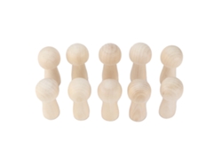 10 Mini Setas De Madera Adorables Para Decorar Y Pintar, Ideales Para Niños En Edad Preescolar.