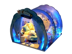 Kit de casa pequeña, estilo submarino, Sueño Azul