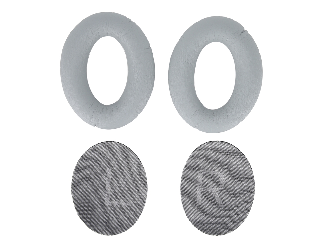 Almohadillas De Espuma De Repuesto Para Auriculares 35 Con Revestimiento De Cuero Sintético Gris.