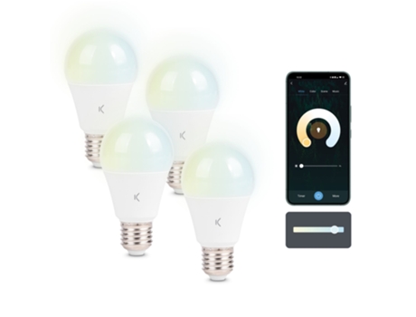 Bombillas Inteligentes KSIX Smartled E27 9W (4 unidades)