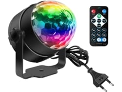 Bola De Discoteca Led Rgb De 3w Com Controle De Música.