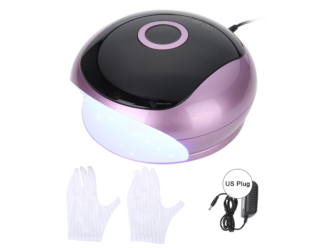 Rebe-lâmpada De Unhas Uv Led 48w Secador De Luzes Dual Com Sensor Inteligente Máquina De Fototerapia Preta