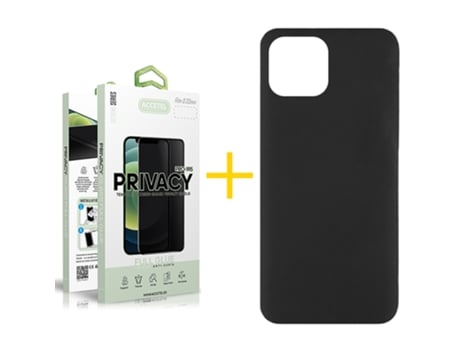 Conjunto de Protector de Pantalla para iPhone 12 Pro Max GANDY Negro (1un)