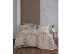Juego De Cama - Funda Nórdica 220 X 240 + 2 Fundas De Almohada 60 X 60, Algodón Reforzado - Beige