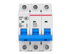 Disyuntor miniatura Gym1 de 3 pines con interruptor de aire, 20 A, 400 V CA, protección contra sobrecarga y cortocircuito