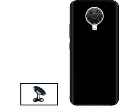 Kit Carcasa + Soporte Nokia G20 GIFT4ME Negro