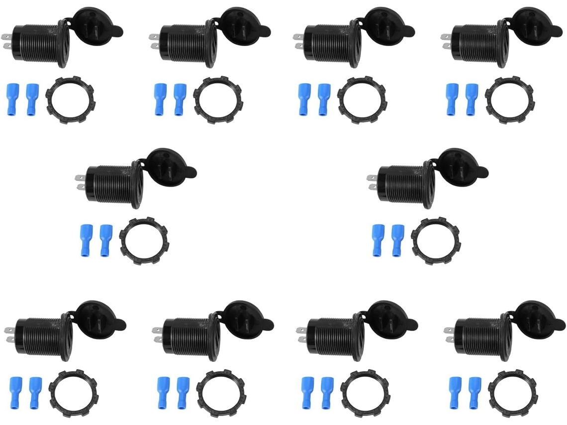 10 Adaptadores De Corriente Usb Dobles De 5 V Y 4,8 A Para Barcos