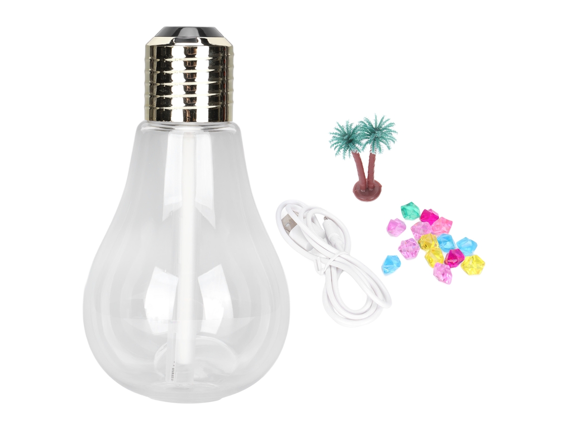 Minihumidificador Portátil Con 7 Luces Led Para Bebé, Dormitorio, Oficina, Coche - Dorado