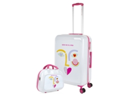 Juego de maletas Happiness Face de AGATHA RUIZ DE LA PRADA (45 x 68 x 26 cm)