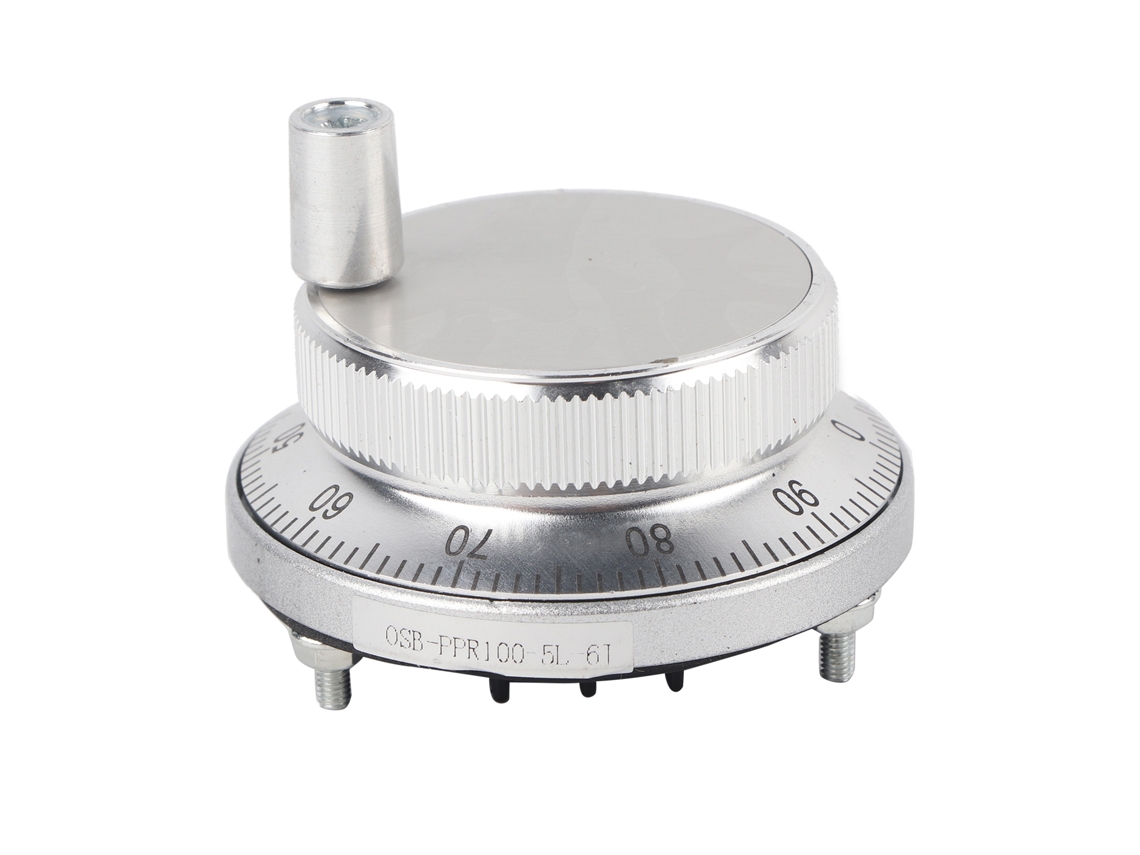 Codificador De Impulsos De Rueda Manual De 5 V Y 60 Mm Para Control Manual De Sistemas Cnc, Color Blanco.