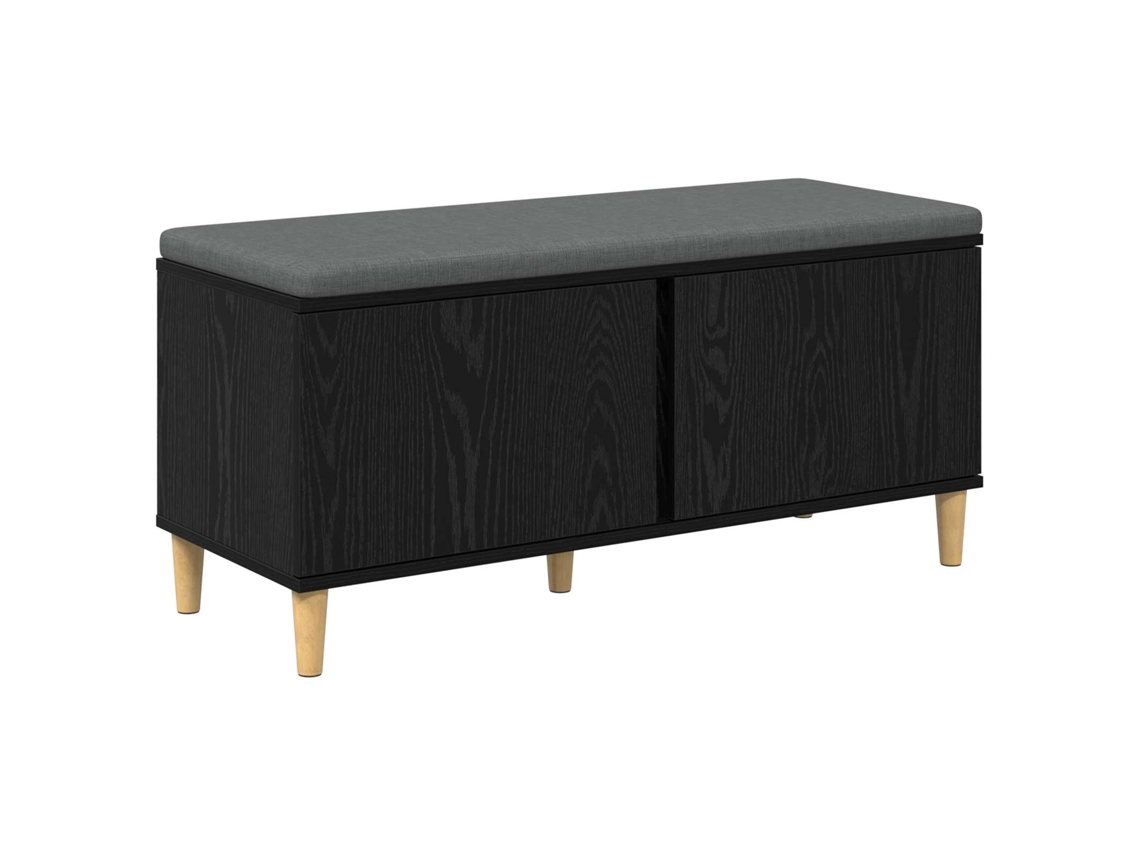 Maison Exclusive - Banco De Entrada Con Cojín Roble Negro 60 X 38 X 46 Cm