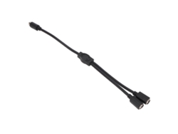 Cabo Splitter Mini Din 6 Pin Macho Para 2 Fêmeas Com Dupla Blindagem 0.3m/1.0ft