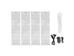 Lámpara de cultivo LED ultradelgada para interior, 35 W, espectro completo, temporizador de 3 h, 9 h y 12 h, con enchufe europeo de 100-240 V.
