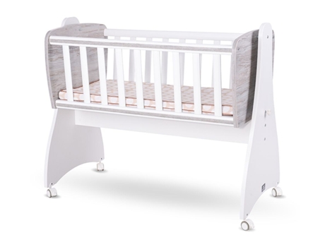 Cuna Mecedora Convertible LORELLI First Dreams White/Artwood